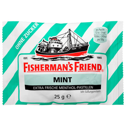 Fishermans Friend Mintohne Zucker 25g foodpipe [Lebensmittel-Lieferservice Rostock]