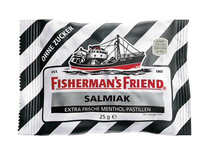Fishermans Friend Salmiak ohne Zucker 25g foodpipe [Lebensmittel-Lieferservice Rostock]