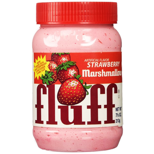 Fluff Marshmallow Strawberry 213g foodpipe [Lebensmittel-Lieferservice Rostock]