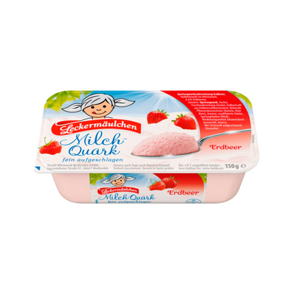 Frischli Leckermäulchen Erdbeer Quark 20% 150g foodpipe [Lebensmittel-Lieferservice Rostock]