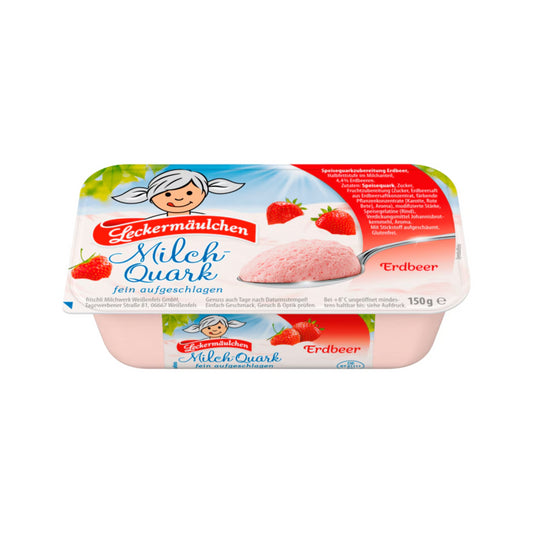 Frischli Leckermäulchen Erdbeer Quark 20% 150g foodpipe [Lebensmittel-Lieferservice Rostock]