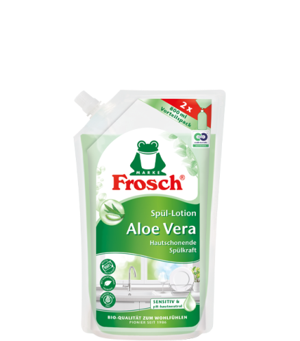 Frosch Aloe Vera Handspül-Lotion Nachfüllbeutel 800ml foodpipe [Lebensmittel-Lieferservice Rostock]