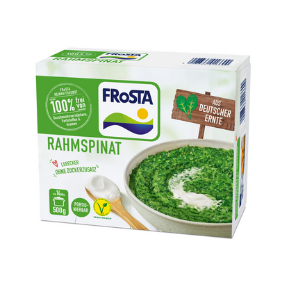 Frosta Rahmspinat 500g foodpipe Rostock [Lebensmittel-Lieferservice Rostock]