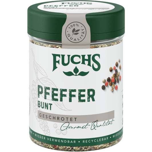 Fuchs Pfeffer bunt geschrotet 60g foodpipe [Lebensmittel-Lieferservice Rostock]