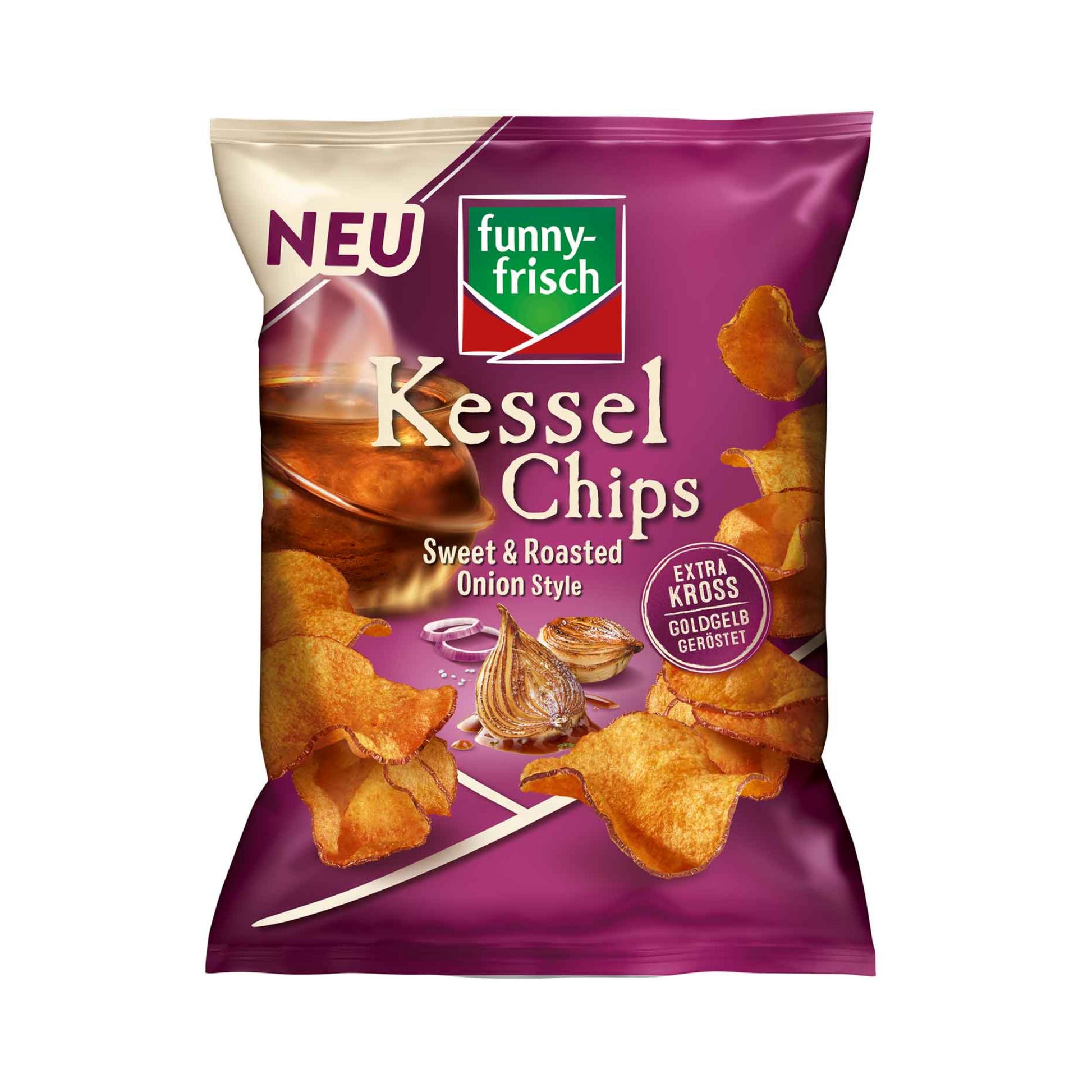 Funny-frisch Kessel Chips Sweet&Rost Onion 120g foodpipe Rostock [Lebensmittel-Lieferservice Rostock]