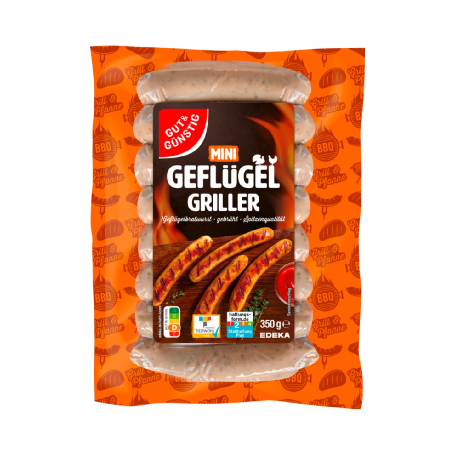 G&G Mini Knusper Griller Geflügelbratwurst 350g QS ITW foodpipe [Lebensmittel-Lieferservice Rostock]