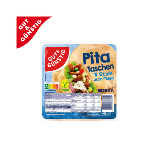 GUT&GÜNSTIG 5 Pita 400g foodpipe [Lebensmittel-Lieferservice Rostock]