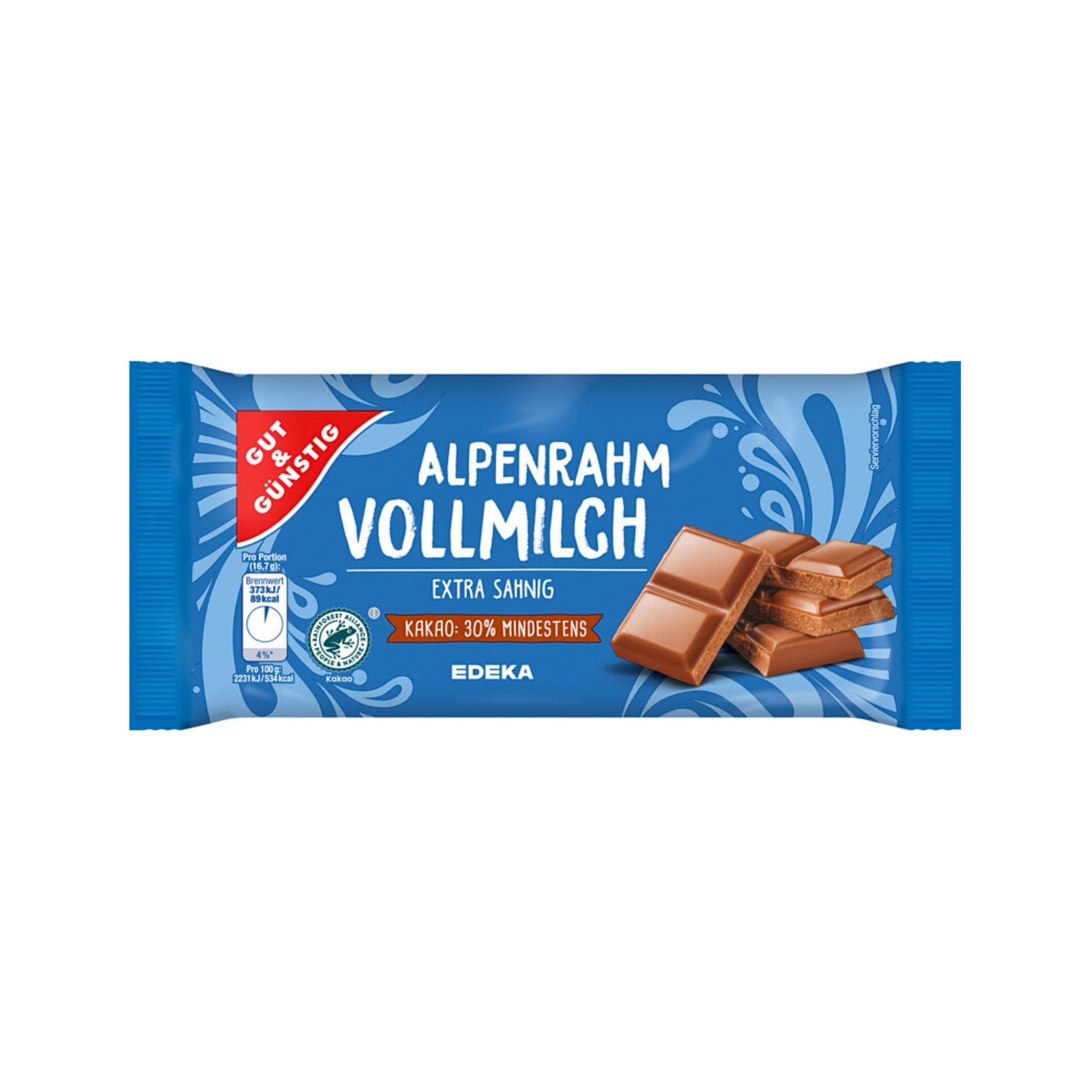 GUT&GÜNSTIG Alpenvollmilch 100g foodpipe [Lebensmittel-Lieferservice Rostock]