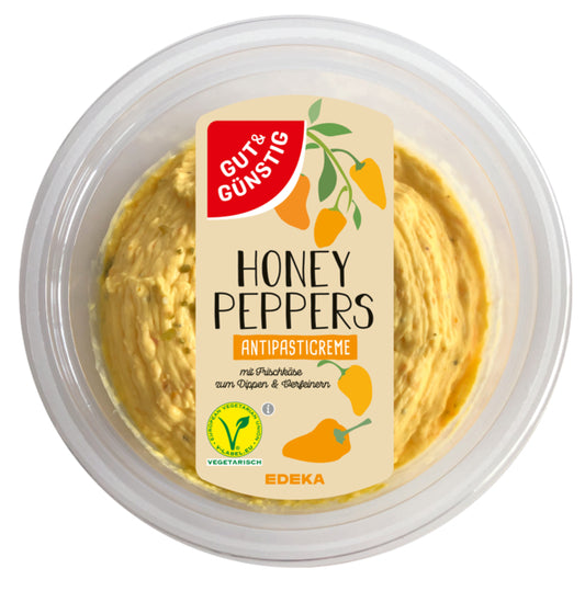 GUT&GÜNSTIG Antipasti Creme Honey Peppers 150g foodpipe [Lebensmittel-Lieferservice Rostock]