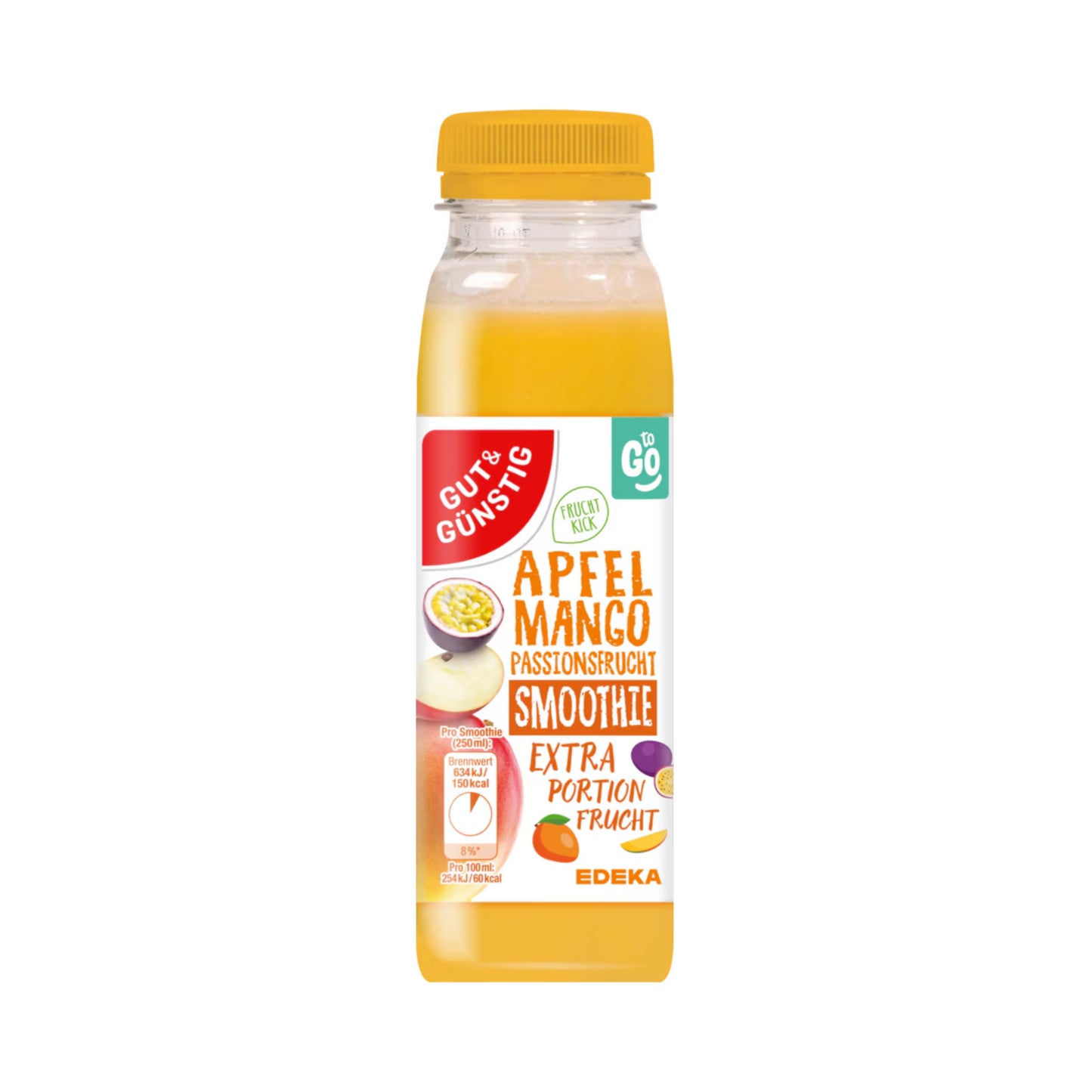GUT&GÜNSTIG Apfel-Mango-Passionsfrucht Smoothie 250ml DPG foodpipe [Lebensmittel-Lieferservice Rostock]