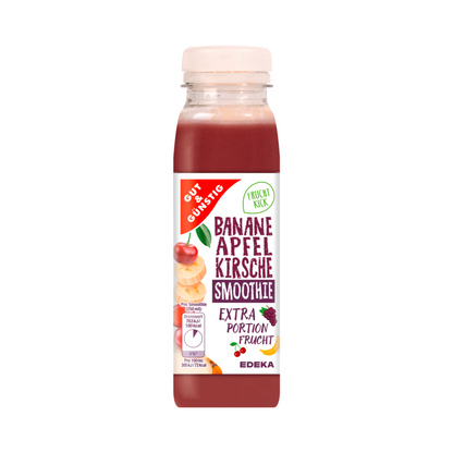 GUT&GÜNSTIG Banane Apfel Kirsche Smoothie 250ml DPG foodpipe [Lebensmittel-Lieferservice Rostock]