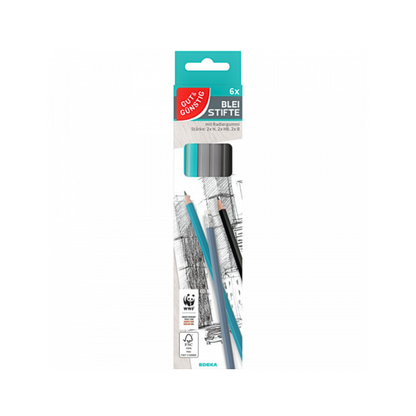 GUT&GÜNSTIG Bleistifte 6ST foodpipe [Lebensmittel-Lieferservice Rostock]