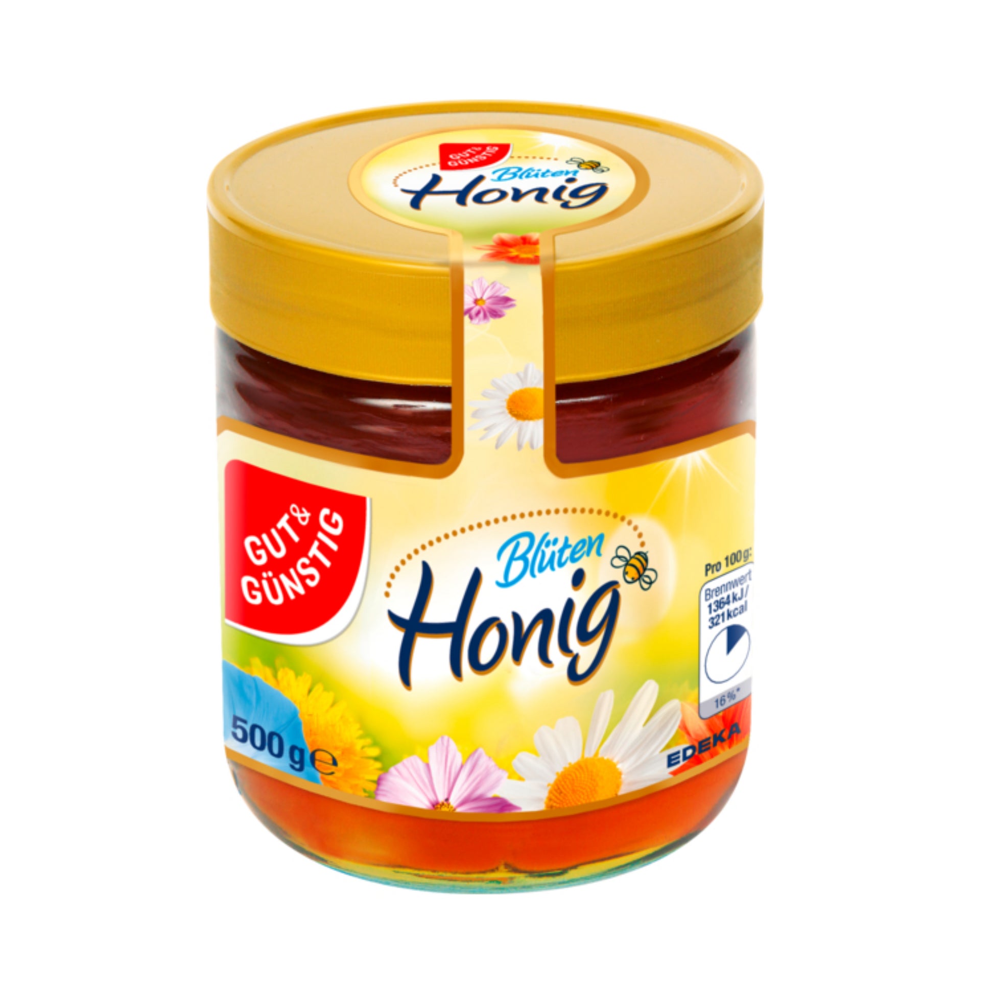 GUT&GÜNSTIG Blütenhonig flüssig 500g foodpipe [Lebensmittel-Lieferservice Rostock]