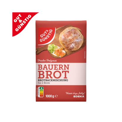 GUT&GÜNSTIG Brotbackmischung Bauernbrot 1kg foodpipe [Lebensmittel-Lieferservice Rostock]