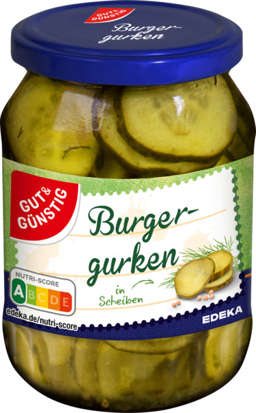 GUT&GÜNSTIG Burgergurken 330g foodpipe [Lebensmittel-Lieferservice Rostock]