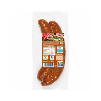GUT&GÜNSTIG Cabanossi 2x150g QS ITW foodpipe [Lebensmittel-Lieferservice Rostock]