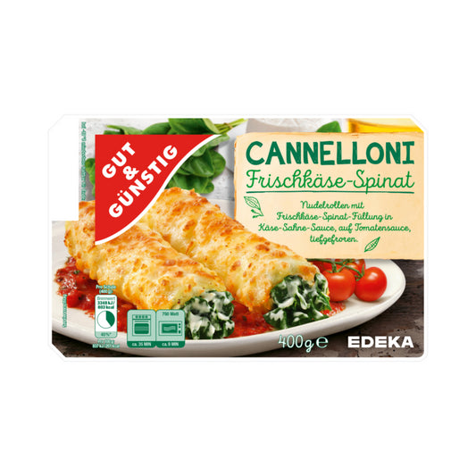 GUT&GÜNSTIG Cannelloni Ricotta-Spinat 400g foodpipe [Lebensmittel-Lieferservice Rostock]