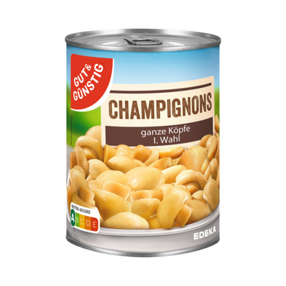 GUT&GÜNSTIG Champignons 1.Wahl 400g foodpipe [Lebensmittel-Lieferservice Rostock]
