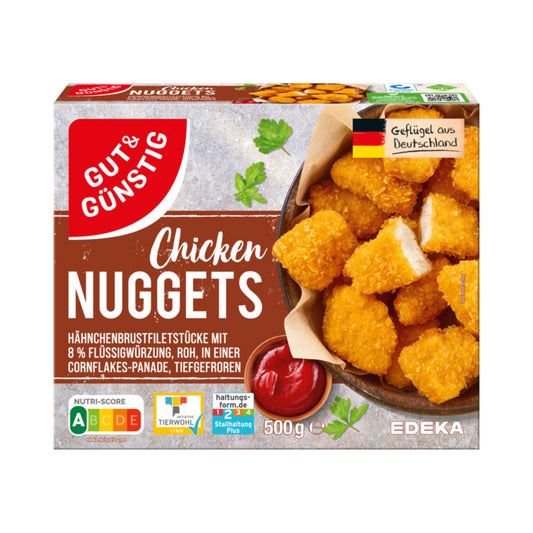 GUT&GÜNSTIG Chicken Nuggets 500g VLOG QS ITW foodpipe [Lebensmittel-Lieferservice Rostock]