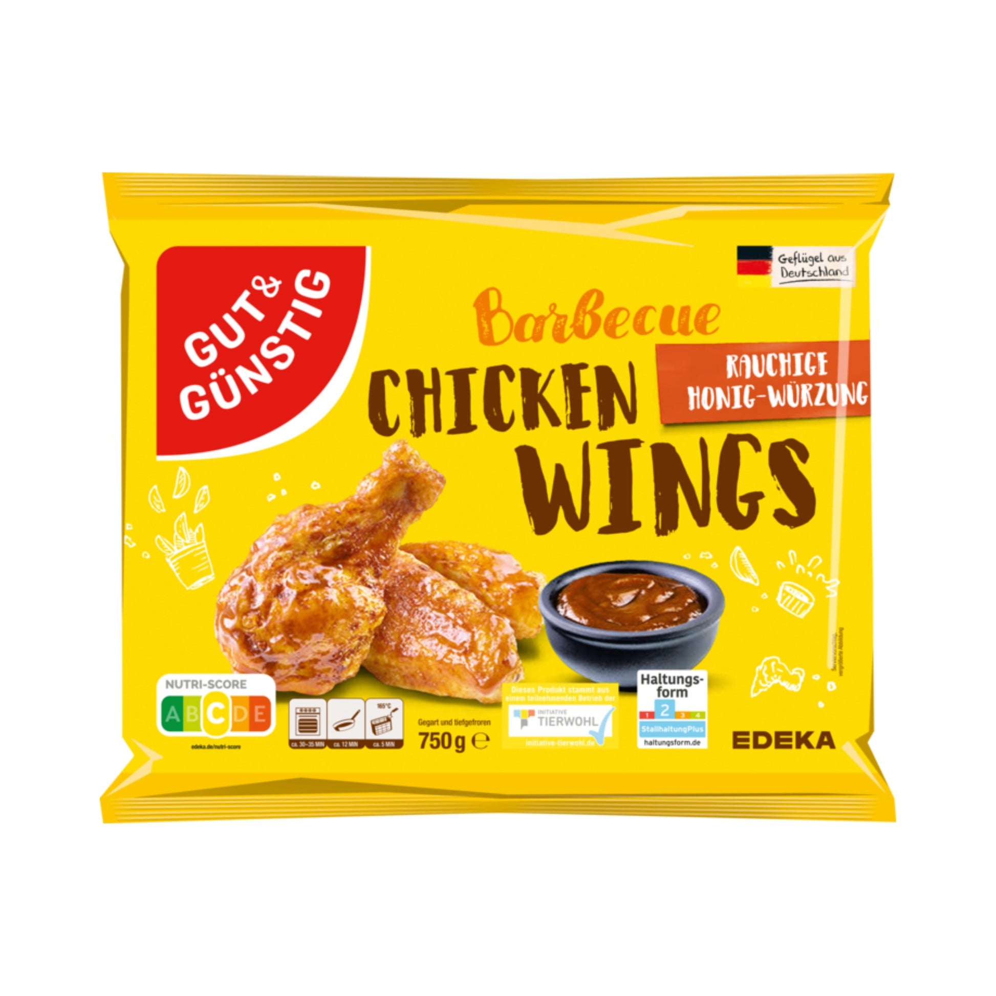 GUT&GÜNSTIG Chicken Wings Barbecue vorgegart 750g VLOG QS ITW foodpipe [Lebensmittel-Lieferservice Rostock]