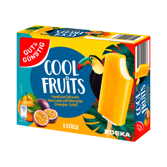 GUT&GÜNSTIG Cool Fruits Orange-Maracuja 6x60ml foodpipe [Lebensmittel-Lieferservice Rostock]