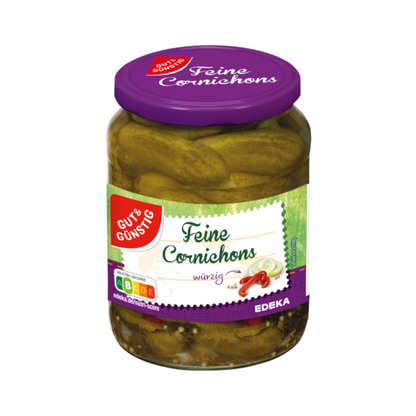 GUT&GÜNSTIG Cornichons 670g foodpipe [Lebensmittel-Lieferservice Rostock]