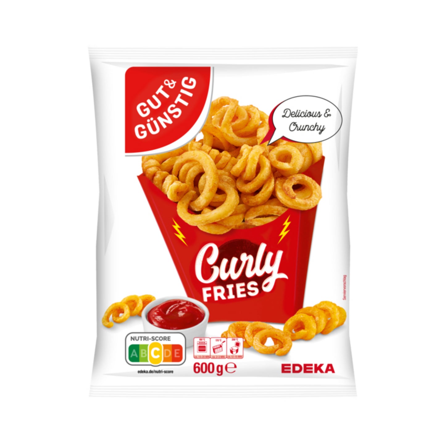 GUT&GÜNSTIG Curly Fries 600g foodpipe Rostock [Lebensmittel-Lieferservice Rostock]