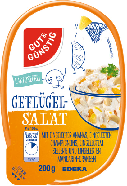 GUT&GÜNSTIG Delikatess Geflügelsalat 200g foodpipe [Lebensmittel-Lieferservice Rostock]