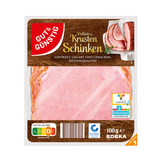 GUT&GÜNSTIG Delikatess Krustenschinken 100g QS ITW foodpipe [Lebensmittel-Lieferservice Rostock]