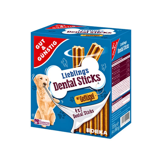 GUT&GÜNSTIG Dental Sticks Multipack 4x180g foodpipe [Lebensmittel-Lieferservice Rostock]