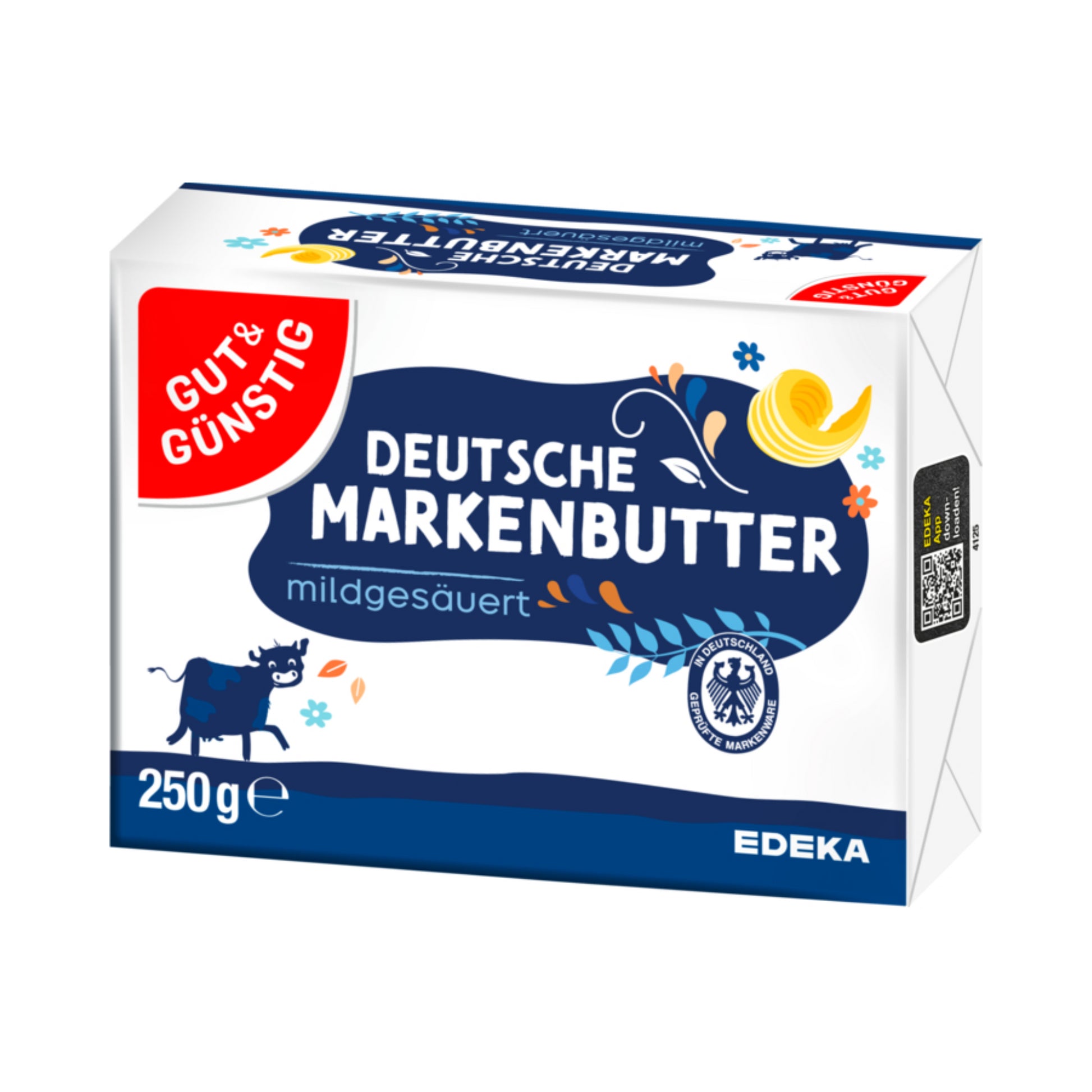 GUT&GÜNSTIG Deutsche Markenbutter 250g foodpipe [Lebensmittel-Lieferservice Rostock]