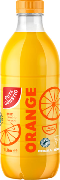 GUT&GÜNSTIG Direktsaft Orange 1l DPG foodpipe [Lebensmittel-Lieferservice Rostock]