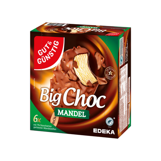 GUT&GÜNSTIG Eis Big Choc Mandel 6x120ml foodpipe [Lebensmittel-Lieferservice Rostock]