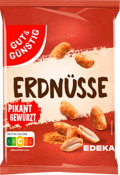 GUT&GÜNSTIG Erdnüsse, pikant gewürzt 150g foodpipe [Lebensmittel-Lieferservice Rostock]