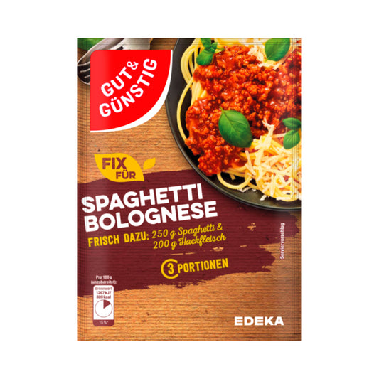GUT&GÜNSTIG Fix Spaghetti Bolognese 40g foodpipe [Lebensmittel-Lieferservice Rostock]