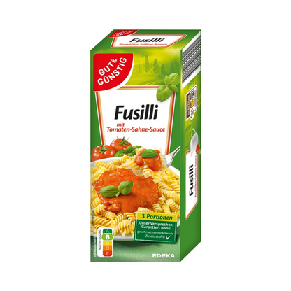 GUT&GÜNSTIG Fussili mit Tomaten-Sahne-Sauce 375g foodpipe [Lebensmittel-Lieferservice Rostock]