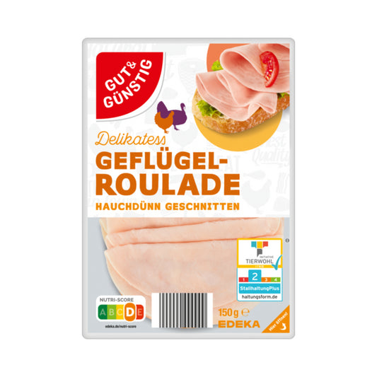 GUT&GÜNSTIG Geflügel-Roulade 150g ITW foodpipe [Lebensmittel-Lieferservice Rostock]