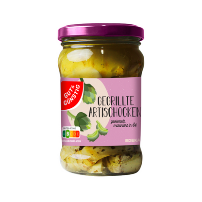 GUT&GÜNSTIG Gegrillte Artischockenviertel in Öl 280g foodpipe [Lebensmittel-Lieferservice Rostock]