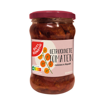 GUT&GÜNSTIG Getrocknete Tomaten in Öl 280g foodpipe [Lebensmittel-Lieferservice Rostock]