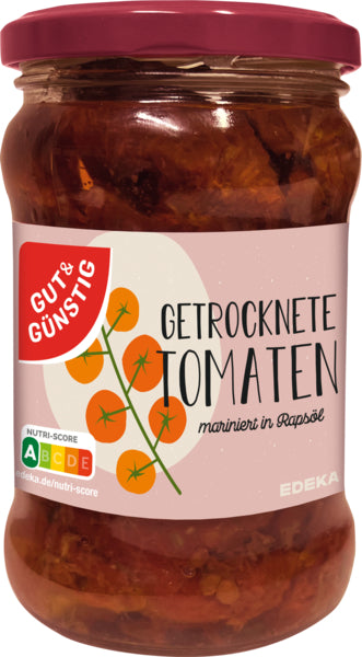 GUT&GÜNSTIG Getrocknete Tomaten in Öl 280g foodpipe [Lebensmittel-Lieferservice Rostock]