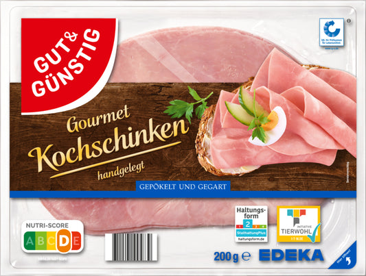 GUT&GÜNSTIG Gourmet Kochschinken 200g QS ITW foodpipe [Lebensmittel-Lieferservice Rostock]