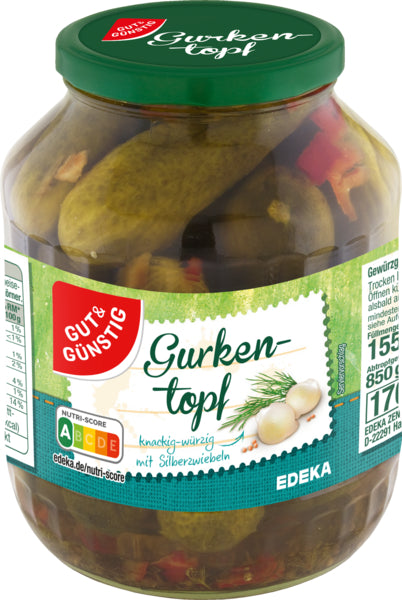 GUT&GÜNSTIG Gurkentopf 1550g foodpipe [Lebensmittel-Lieferservice Rostock]