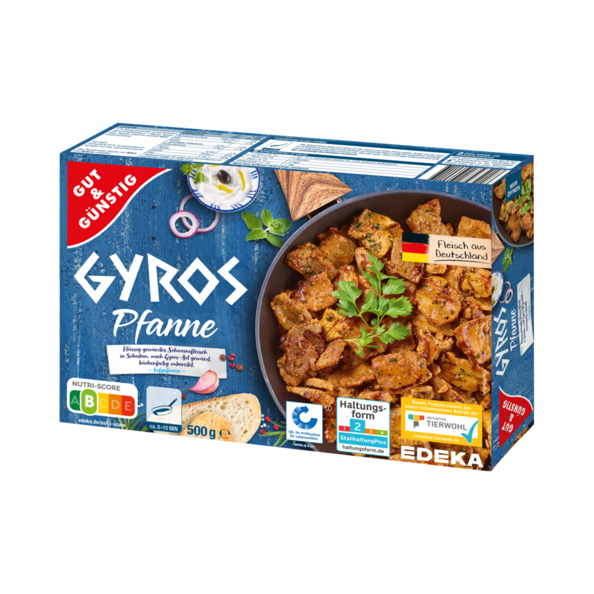 GUT&GÜNSTIG Gyros 500g QS ITW foodpipe [Lebensmittel-Lieferservice Rostock]