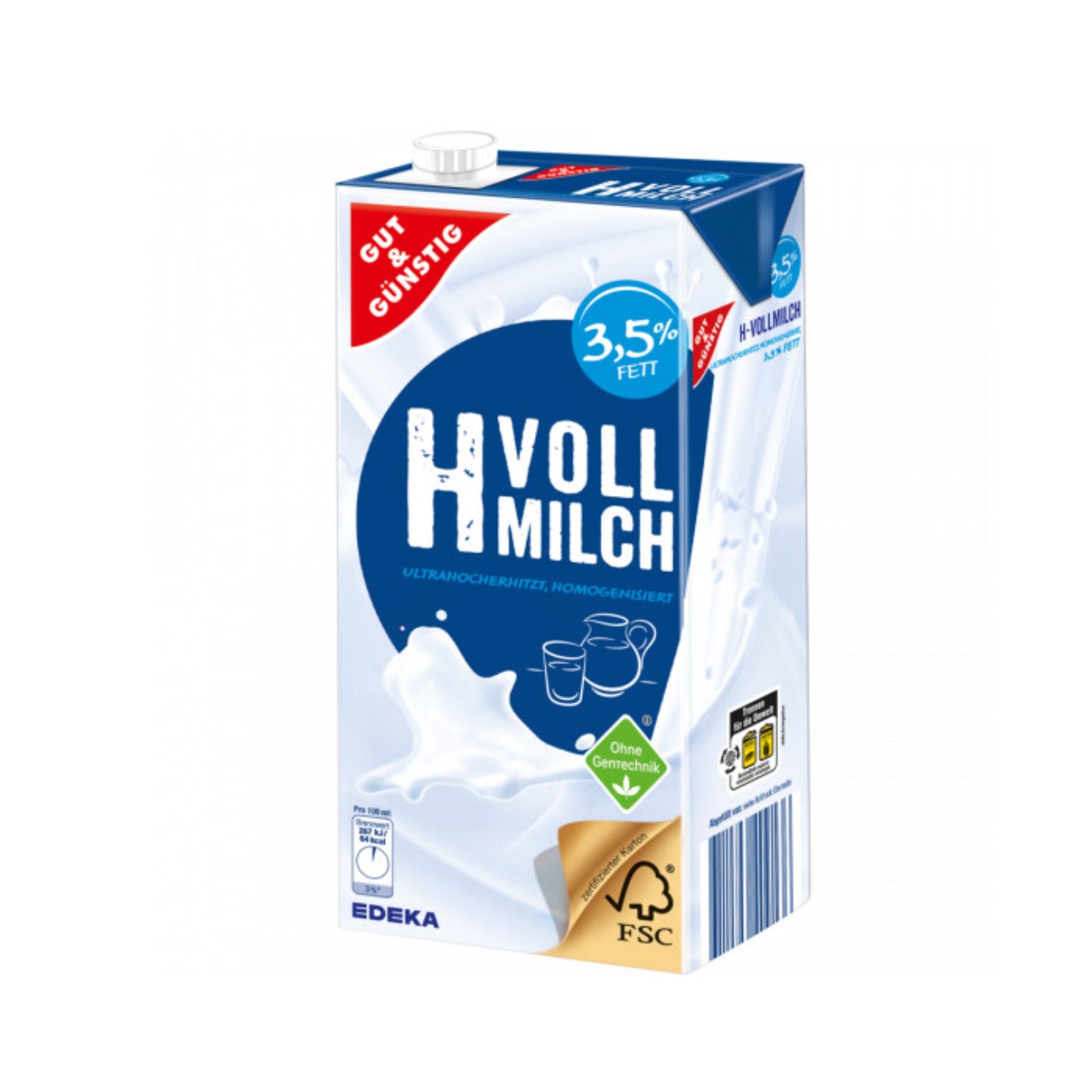 GUT&GÜNSTIG H-Milch 3,5% 1l VLOG foodpipe [Lebensmittel-Lieferservice Rostock]