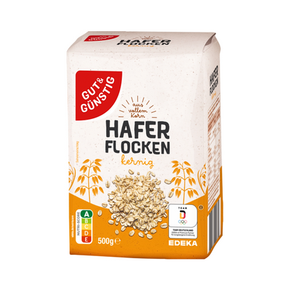 GUT&GÜNSTIG Haferflocken kernig, aus vollem Korn 500g foodpipe Rostock [Lebensmittel-Lieferservice Rostock]