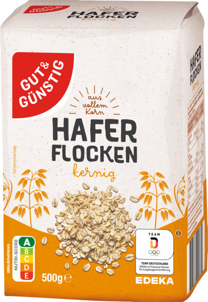 GUT&GÜNSTIG Haferflocken kernig, aus vollem Korn 500g foodpipe Rostock [Lebensmittel-Lieferservice Rostock]