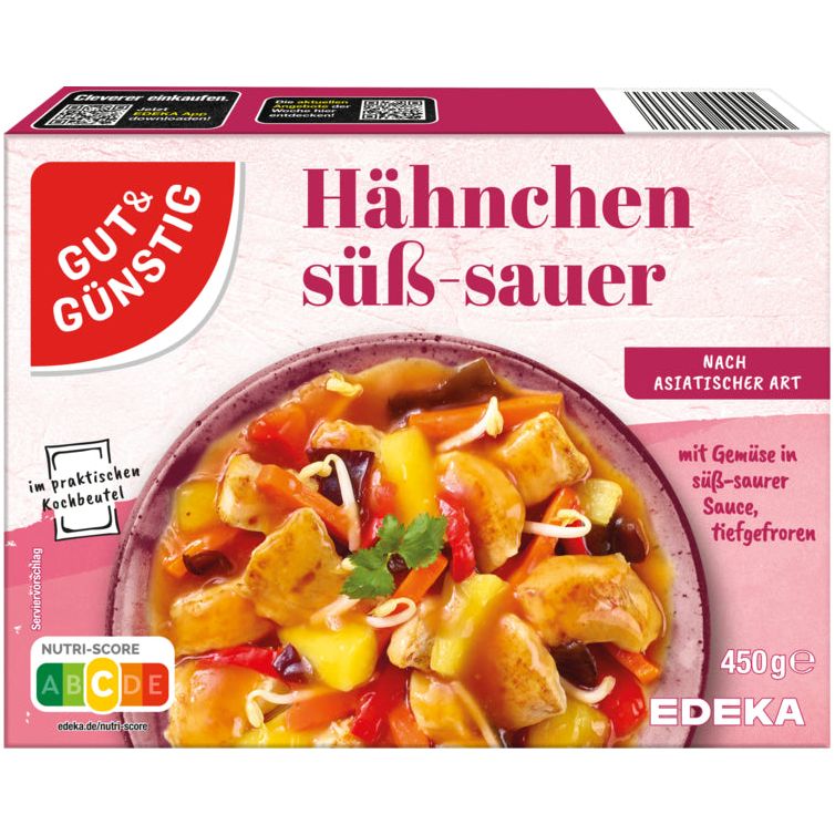 GUT&GÜNSTIG Hähnchen süß-sauer 450g foodpipe [Lebensmittel-Lieferservice Rostock]