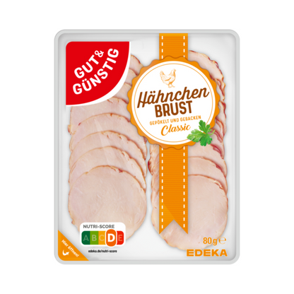 GUT&GÜNSTIG Hähnchenbrust gebacken classic 80g foodpipe [Lebensmittel-Lieferservice Rostock]