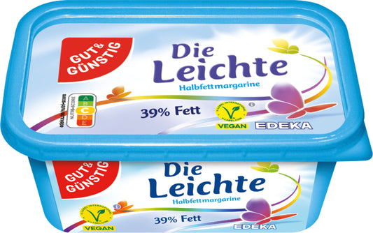 GUT&GÜNSTIG Halbfettmargarine vegan 500g foodpipe [Lebensmittel-Lieferservice Rostock]