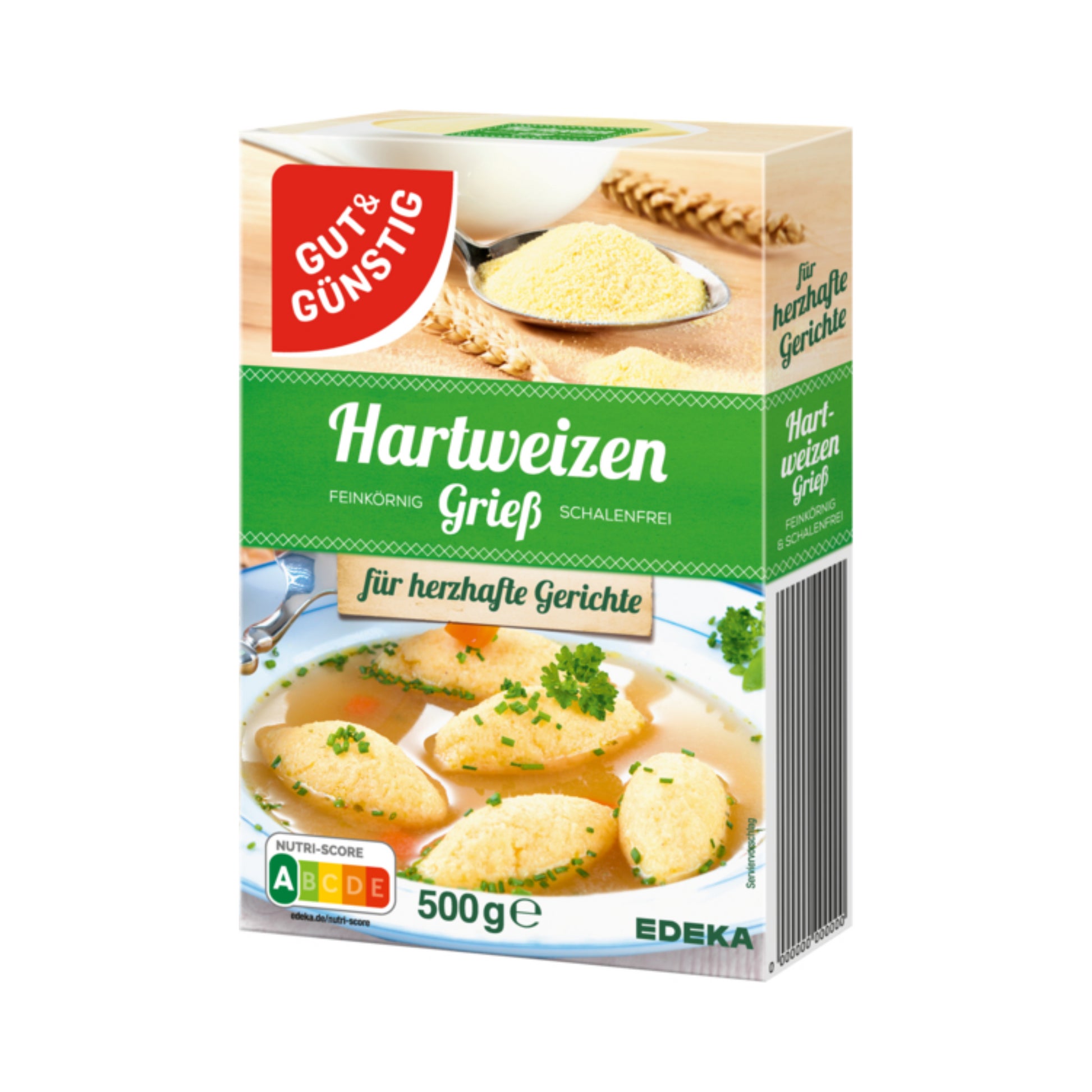 GUT&GÜNSTIG Hartweizengrieß 500g foodpipe [Lebensmittel-Lieferservice Rostock]